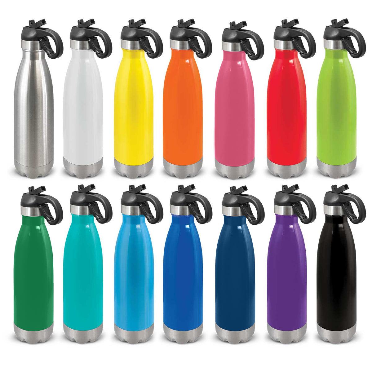Mirage Steel Bottle - Flip Lid - Colour Range