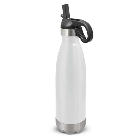 Mirage Steel Bottle - Flip Lid - White