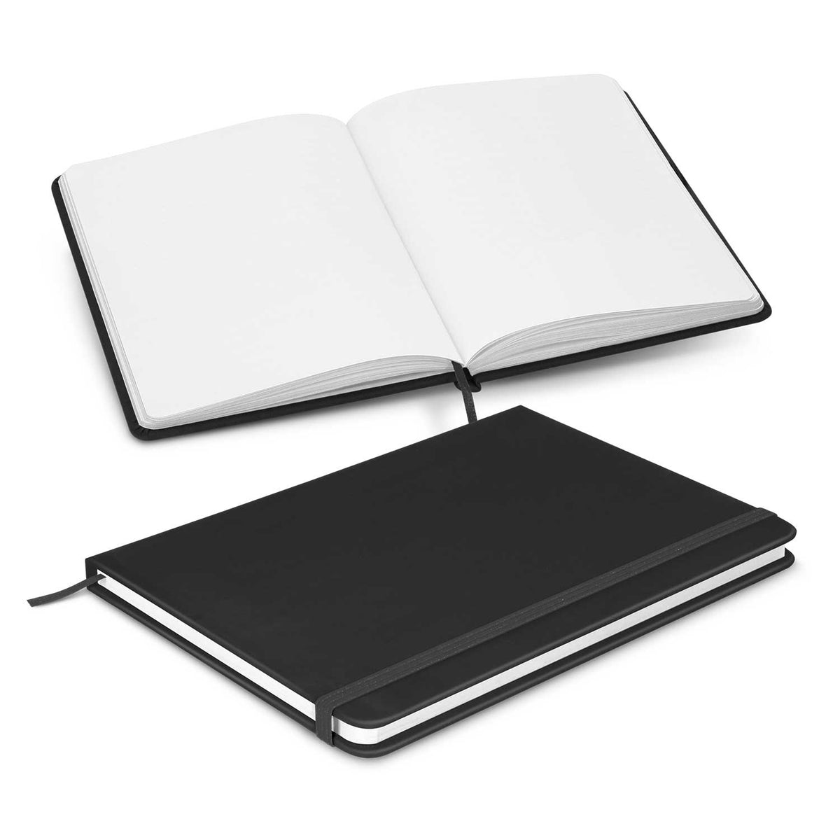 Omega Unlined Notebook - Black