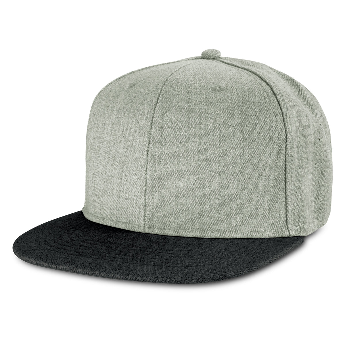 Chisel Flat Peak Cap - Light Grey/Black
