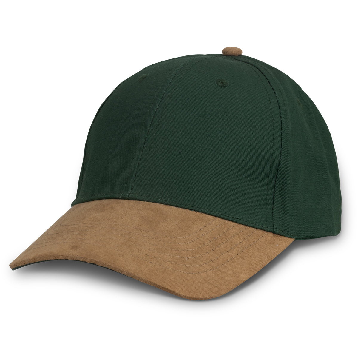 Outback Suede Peak Cap - Green