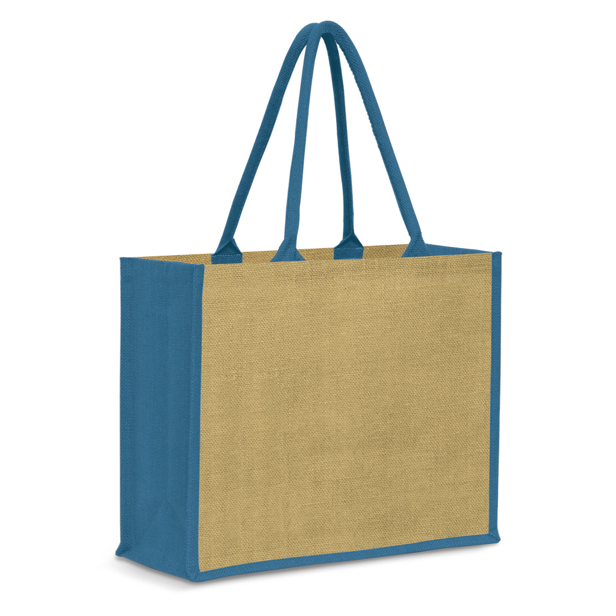 Modena Jute Tote Bag - Blue