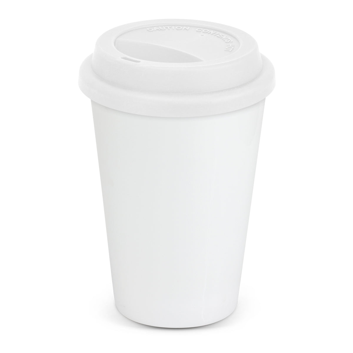 Aztec Double Wall Coffee Cup - White