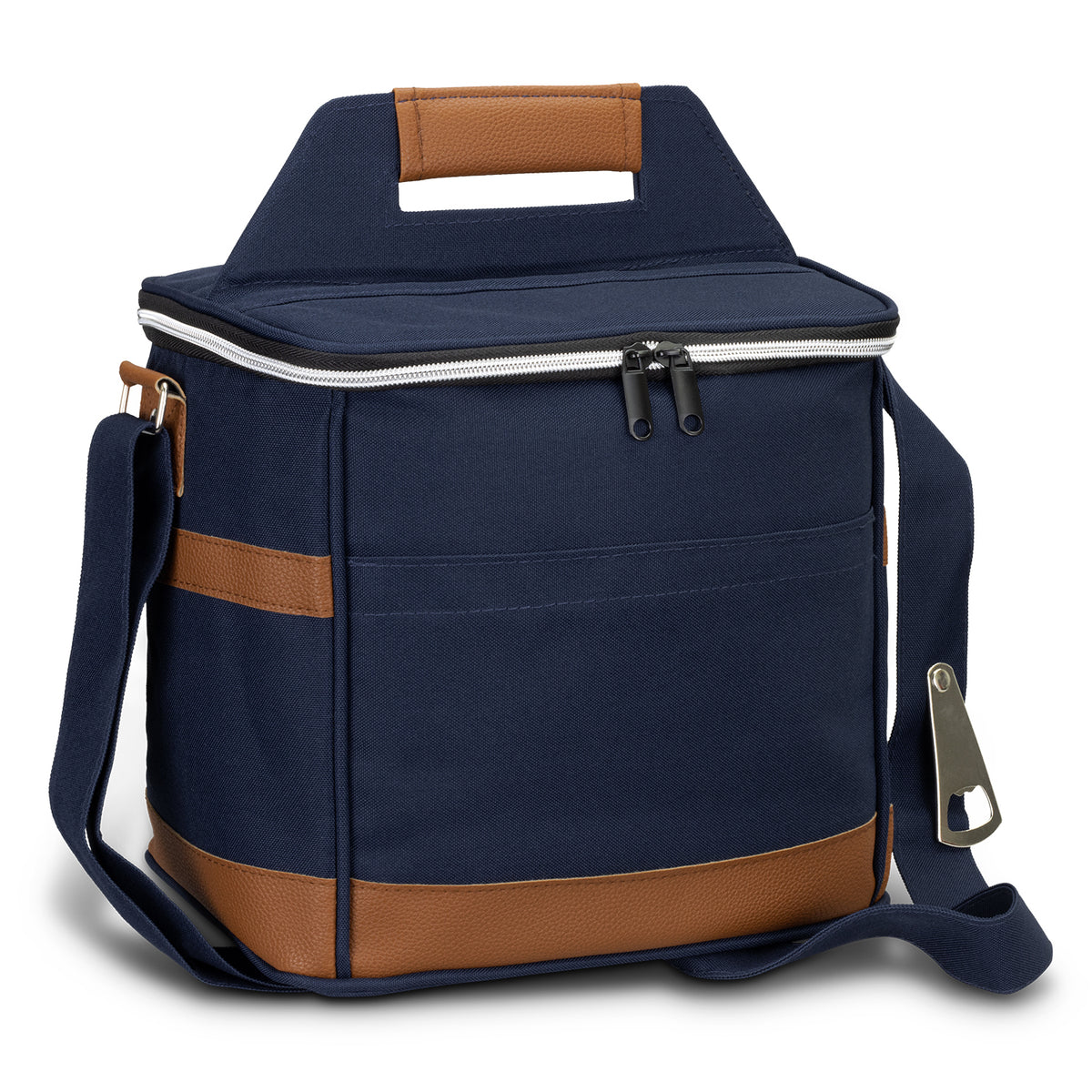 Nirvana Cooler Bag - Navy/Brown