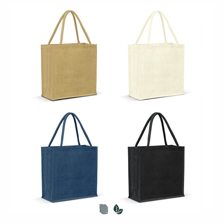 Monza Jute Tote Bag - Colour Match - Impact Aware