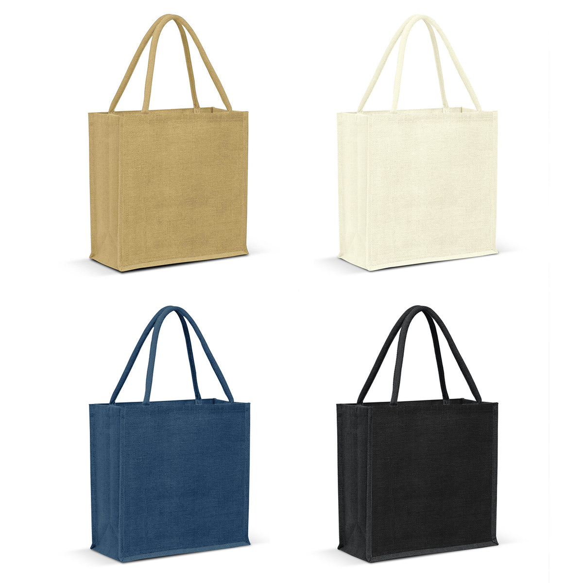 Monza Jute Tote Bag - Colour Match - Main