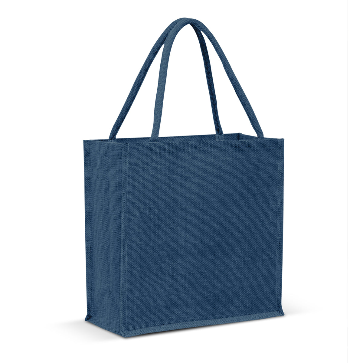 Monza Jute Tote Bag - Colour Match - Dark Blue