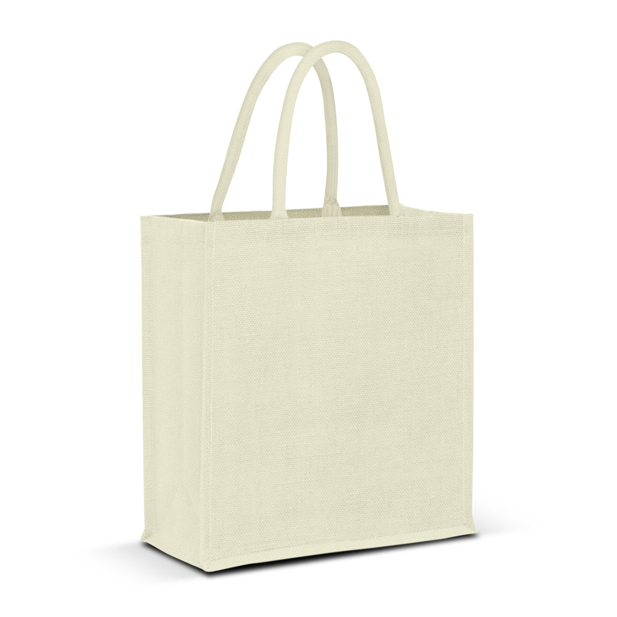 Lanza Jute Tote Bag - Colour Match - White