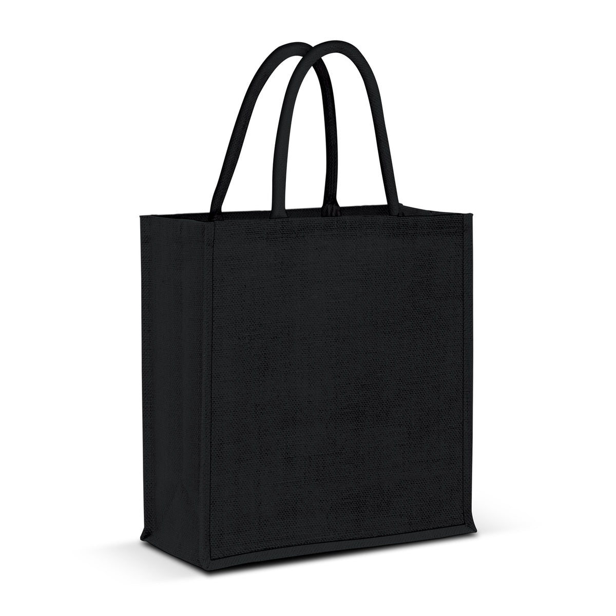 Lanza Jute Tote Bag - Colour Match - Black