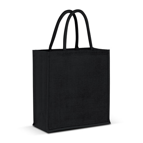 Lanza Jute Tote Bag - Colour Match - Black