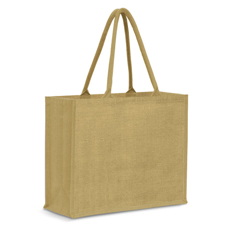 Modena Jute Tote Bag - Colour Match - Natural
