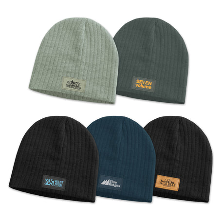 Nebraska Cable Knit Beanie with Patch - Main