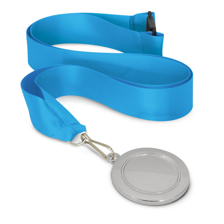 Podium Medal - 50mm - Light Blue
