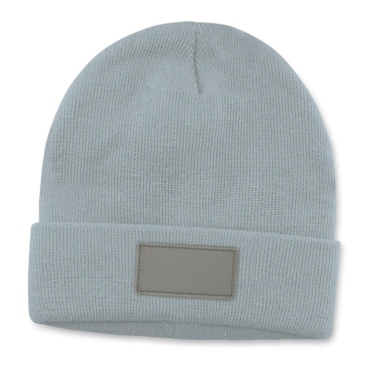 Everest Beanie with Patch - Light Grey