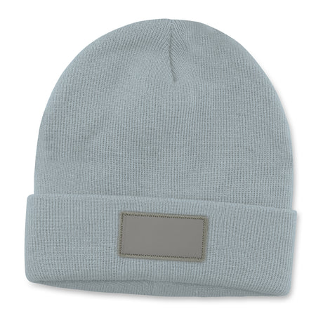 Everest Beanie with Patch - Light Grey