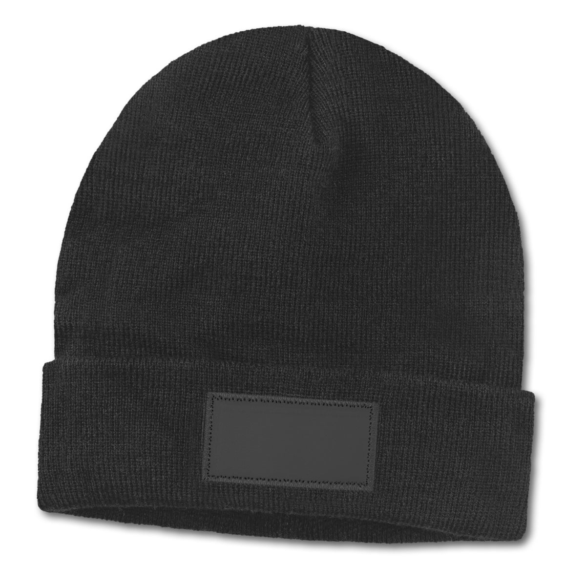 Everest Beanie with Patch - Black