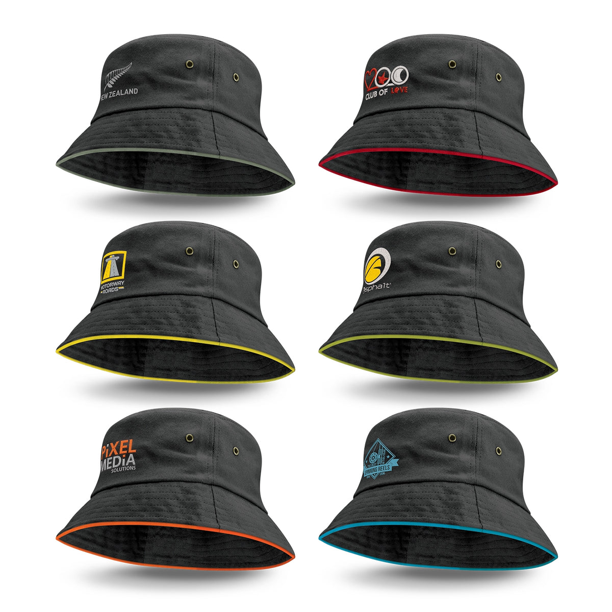 Bondi Bucket Hat - Coloured Sandwich Trim - Main