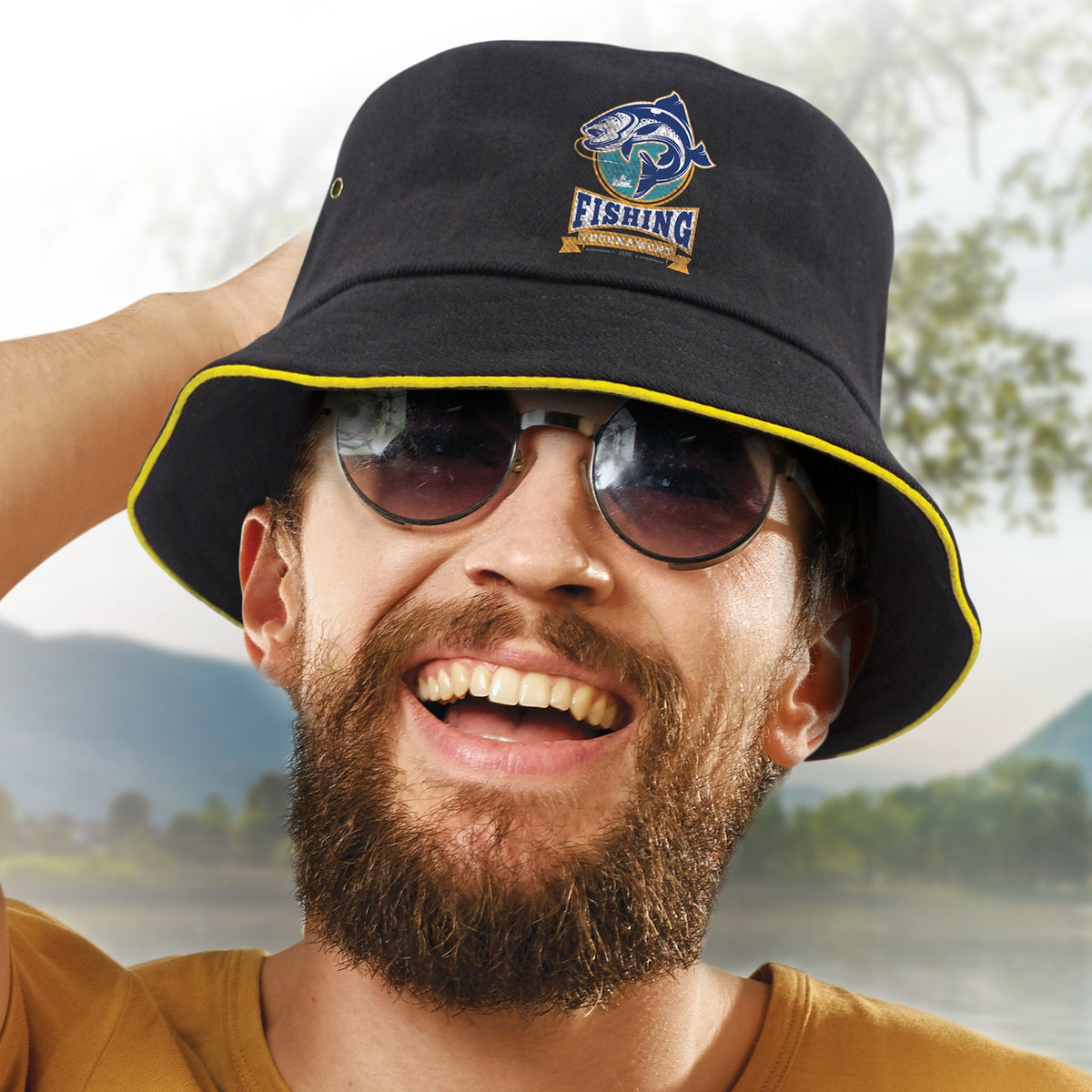 Bondi Bucket Hat - Coloured Sandwich Trim - Feature