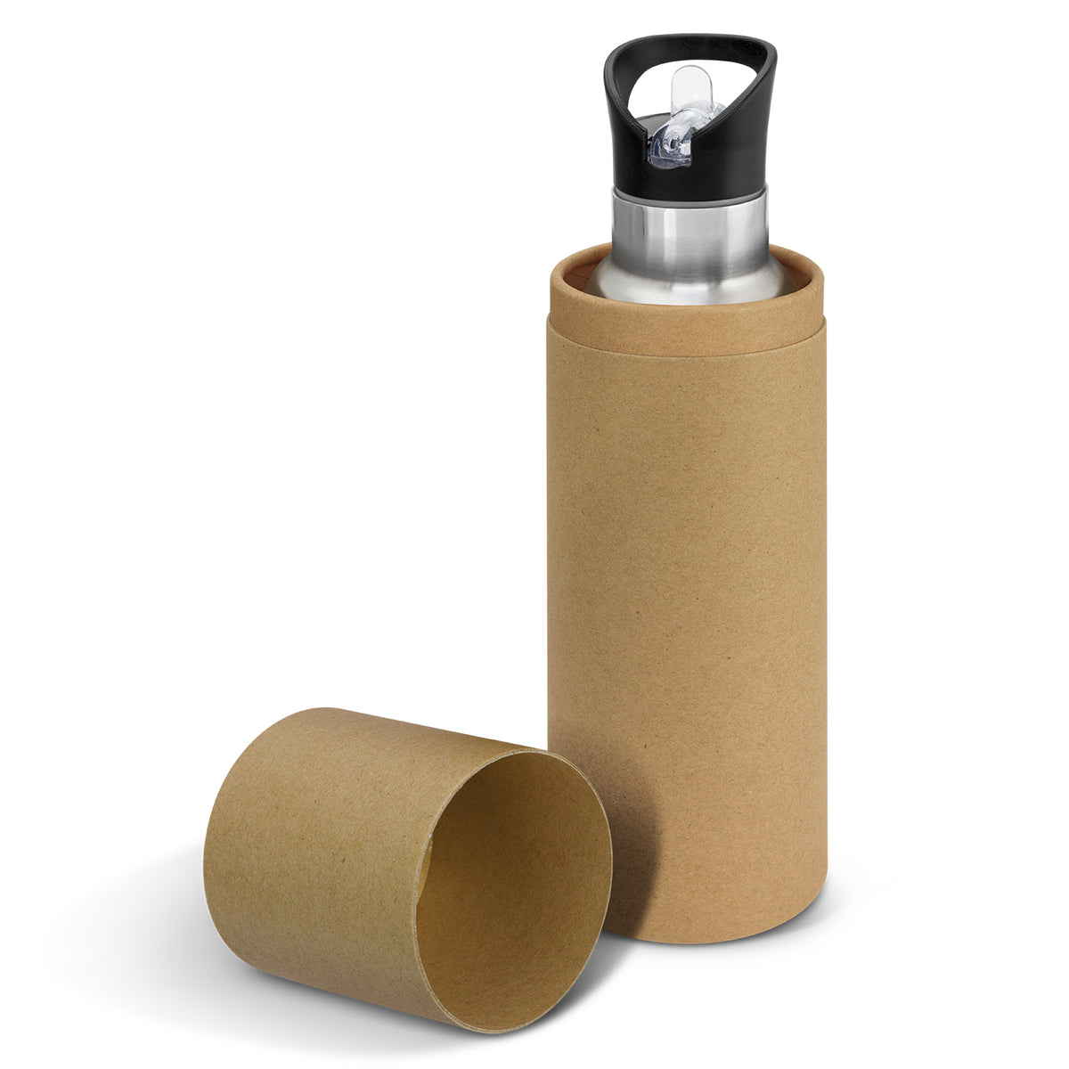 Nomad Vacuum Bottle - Stainless - Natural Gift Tube