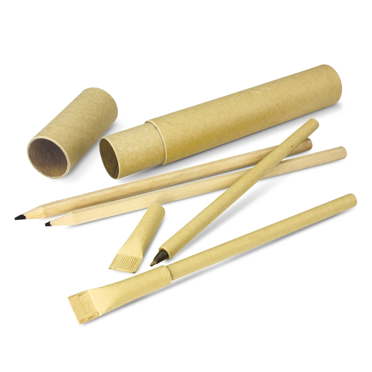 Kraft Pen and Pencil Set - Natural