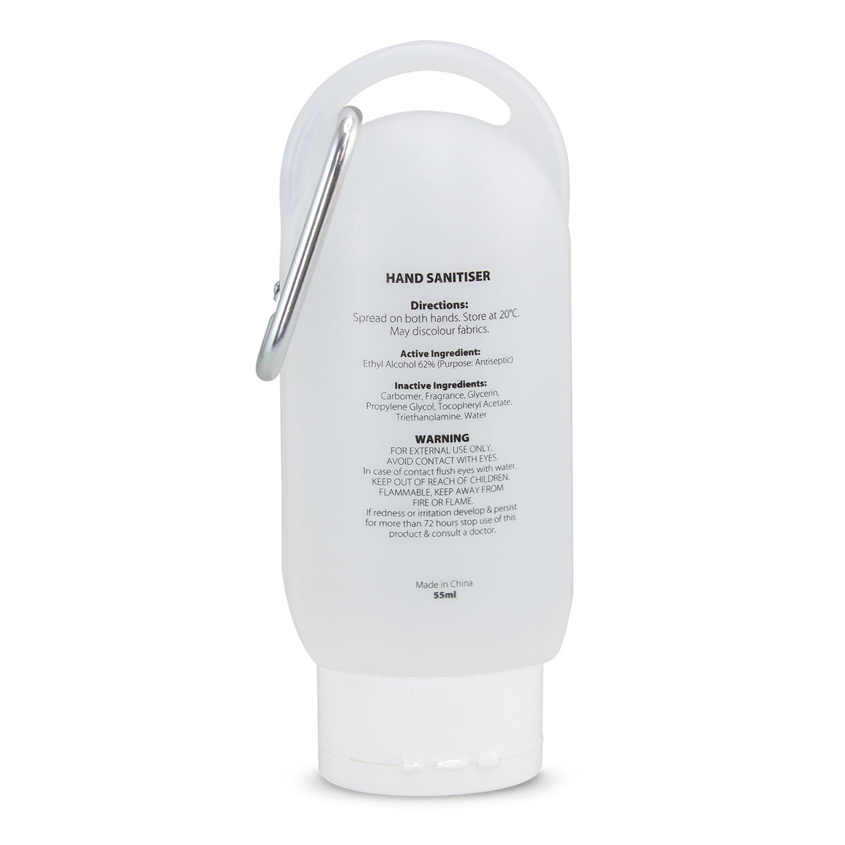 Gel Hand Sanitiser 55ml - Back