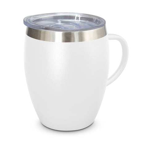 Verona Vacuum Cup with Handle - White