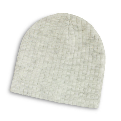 Nebraska Heather Cable Knit Beanie - Ash