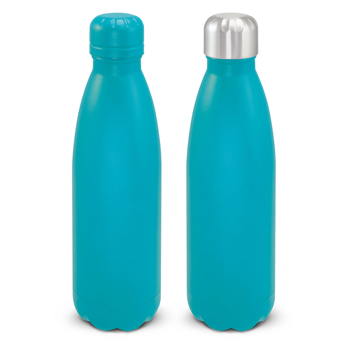 Mirage Powder Coated Vacuum Bottle - Light Blue