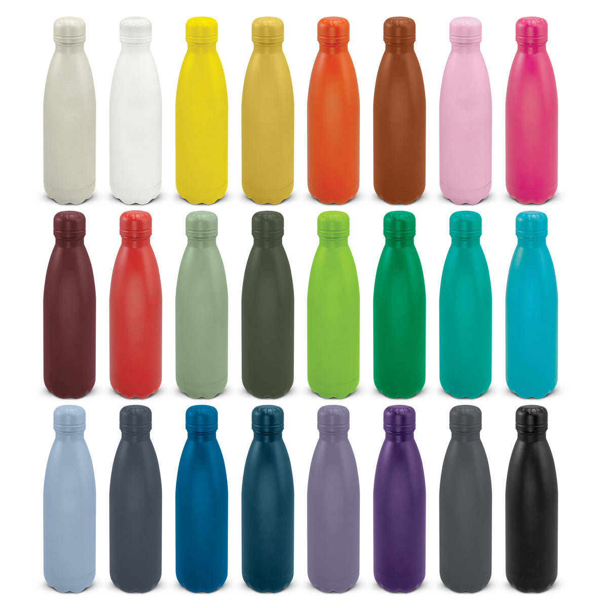 Mirage Powder Coated Vacuum Bottle - Colour Match Lids