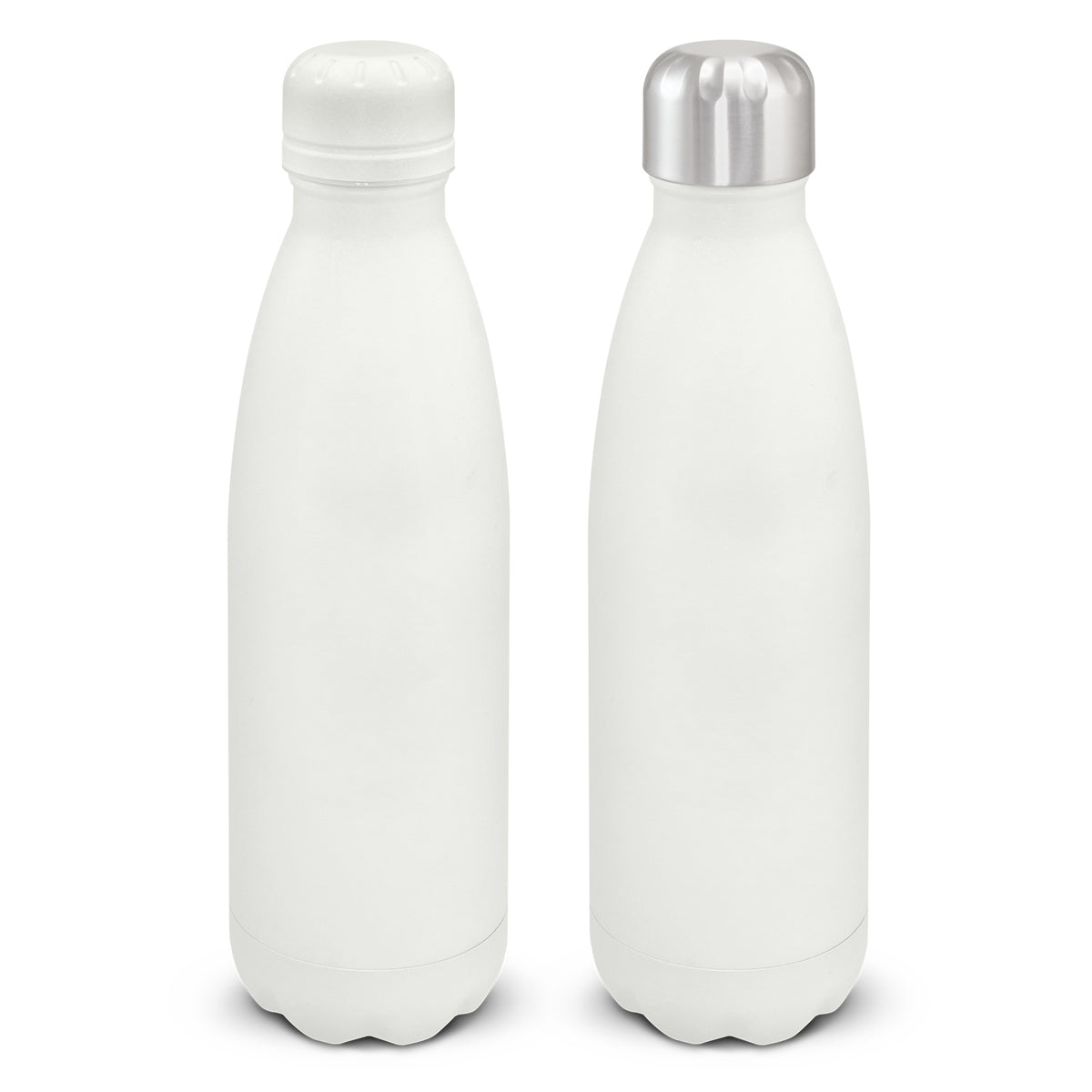 Mirage Powder Coated Vacuum Bottle - White