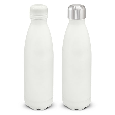 Mirage Powder Coated Vacuum Bottle - White