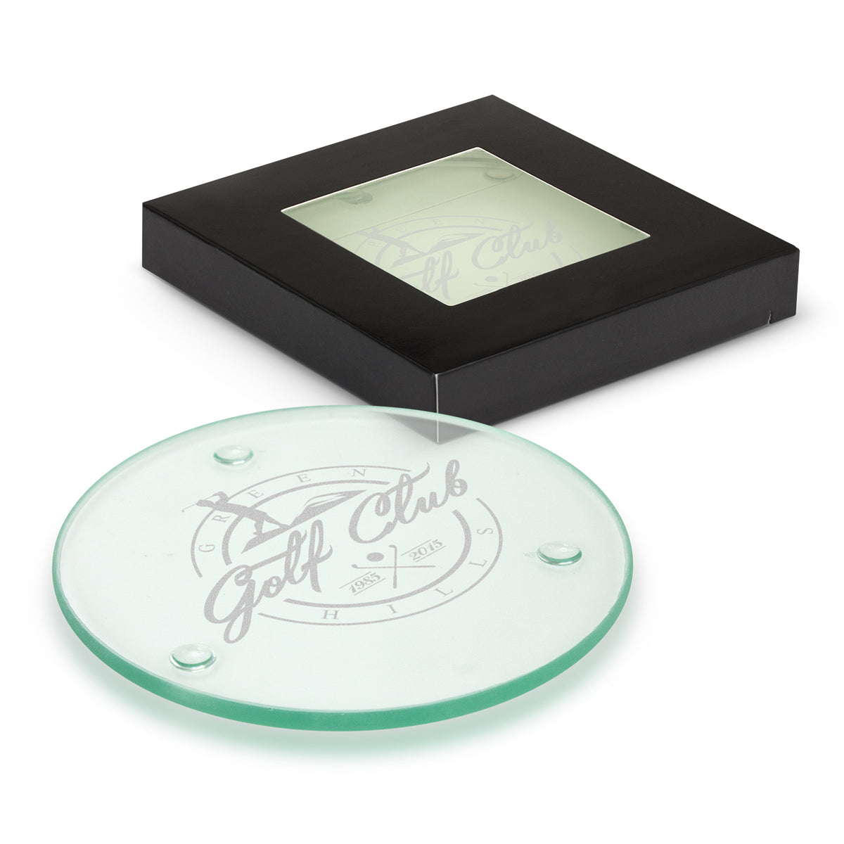 Venice Glass Coaster - Set of 2 - Round - Main