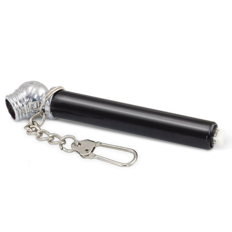Tyre Pressure Gauge Key Ring - Black