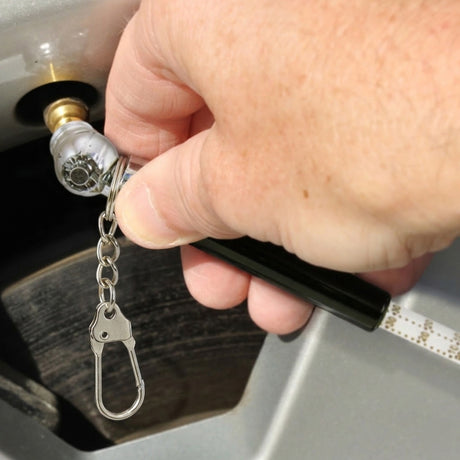 Tyre Pressure Gauge Key Ring - Feature