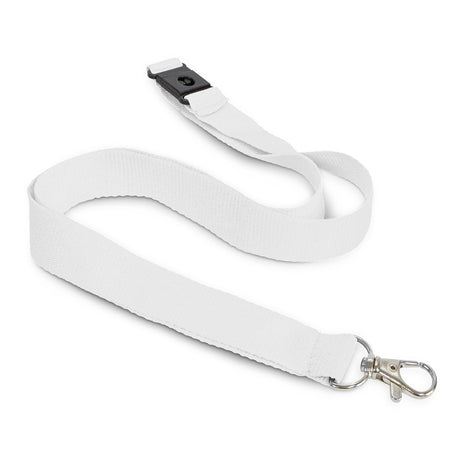 Cotton Lanyard - White