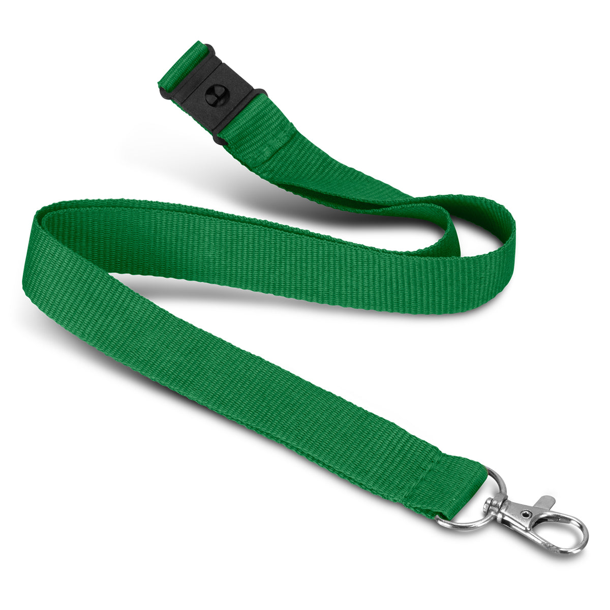Soft Touch Logo Lanyard - Dark Green