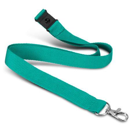 Soft Touch Logo Lanyard - Teal