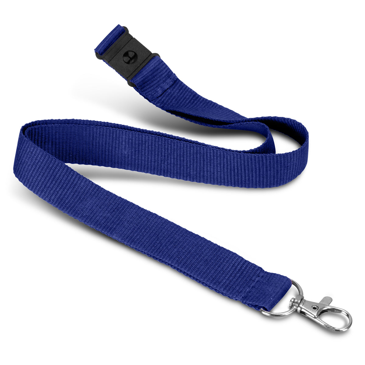 Soft Touch Logo Lanyard - Dark Blue