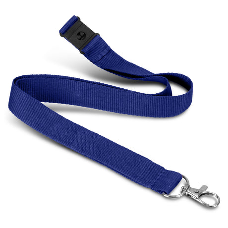 Soft Touch Logo Lanyard - Dark Blue