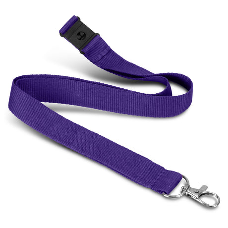 Soft Touch Logo Lanyard - Purple
