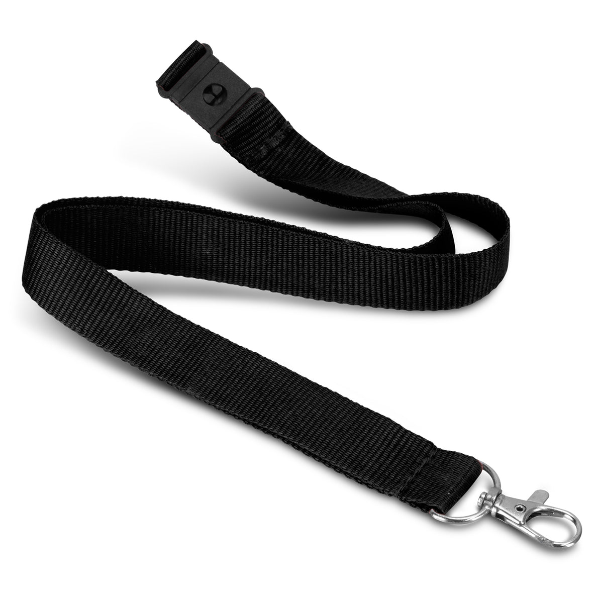 Soft Touch Logo Lanyard - Black