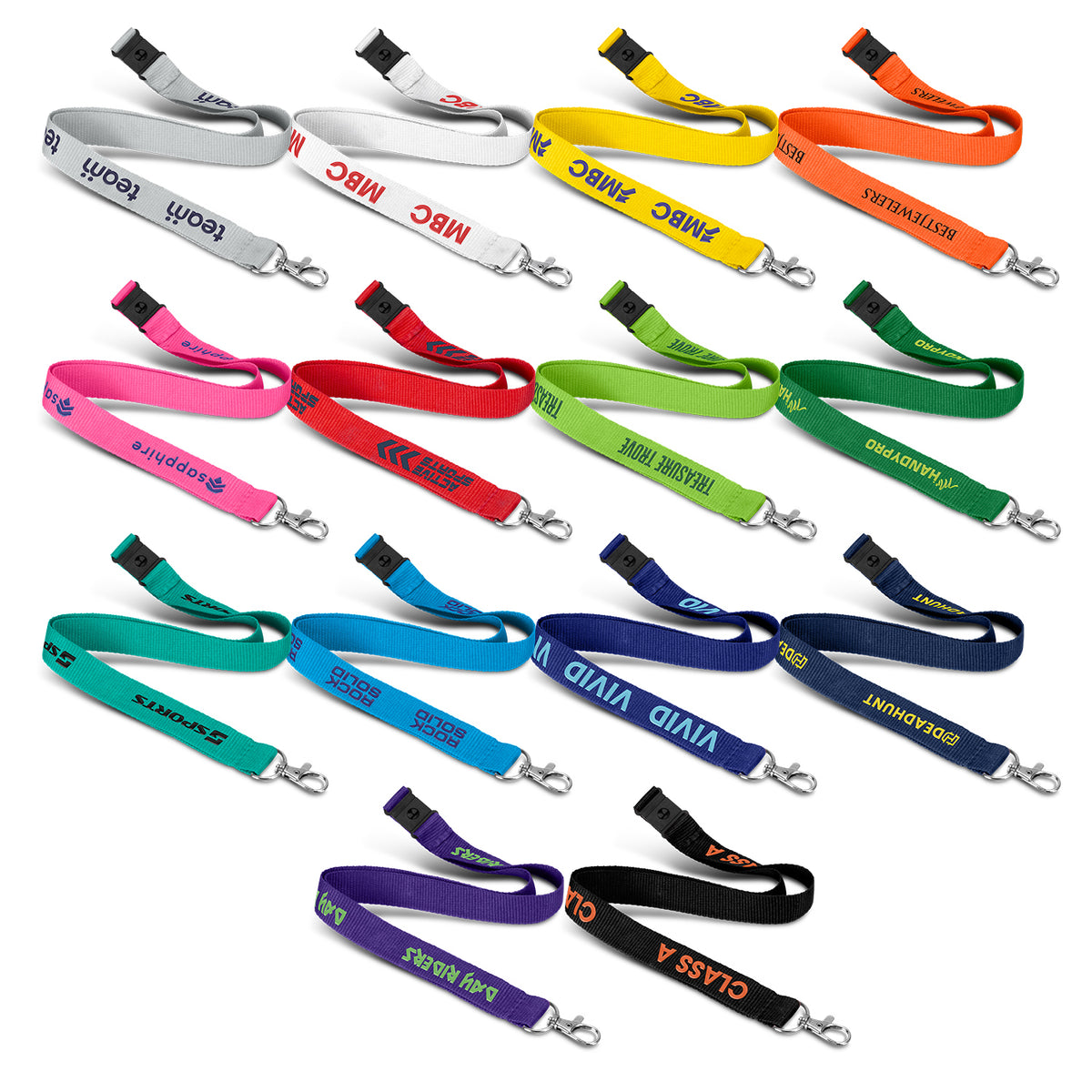 Soft Touch Logo Lanyard - Colours