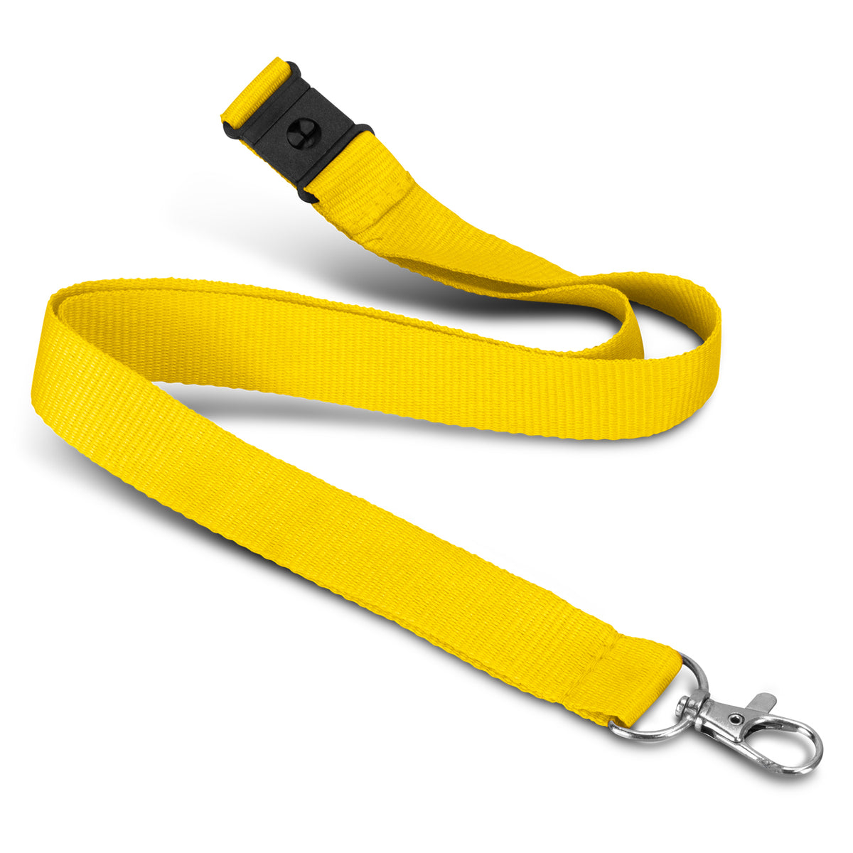 Soft Touch Logo Lanyard - Yellow