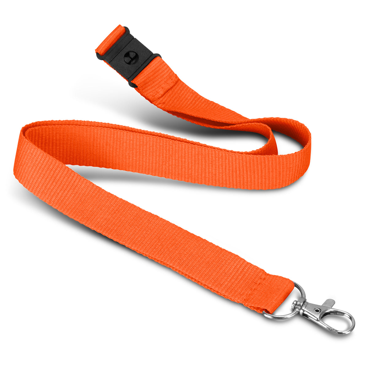 Soft Touch Logo Lanyard - Orange