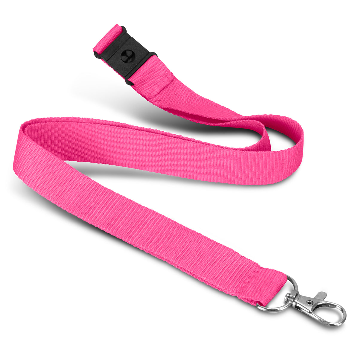 Soft Touch Logo Lanyard - Pink