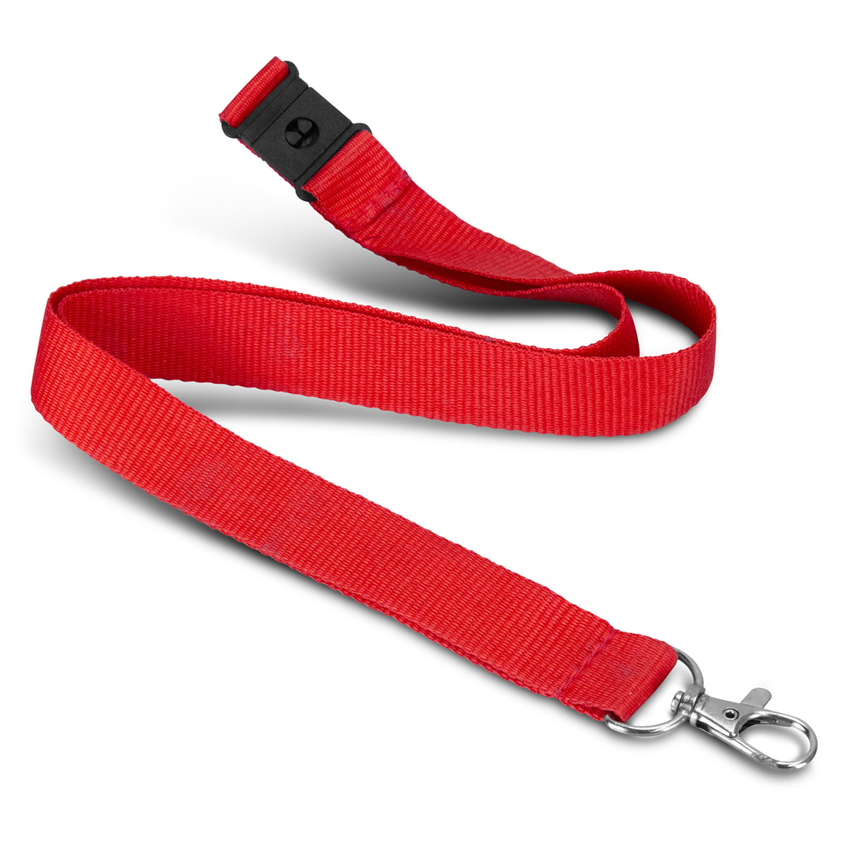 Soft Touch Logo Lanyard - Red