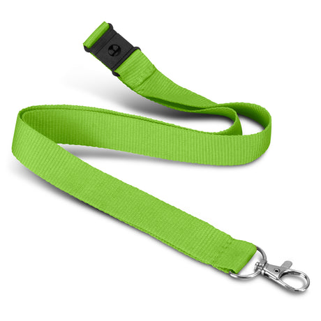 Soft Touch Logo Lanyard - Bright Green
