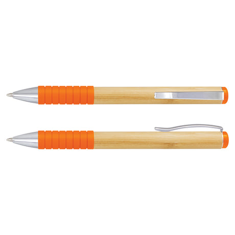 Bamboo Twist Pen - Orange