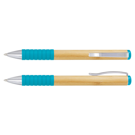 Bamboo Twist Pen - Light Blue