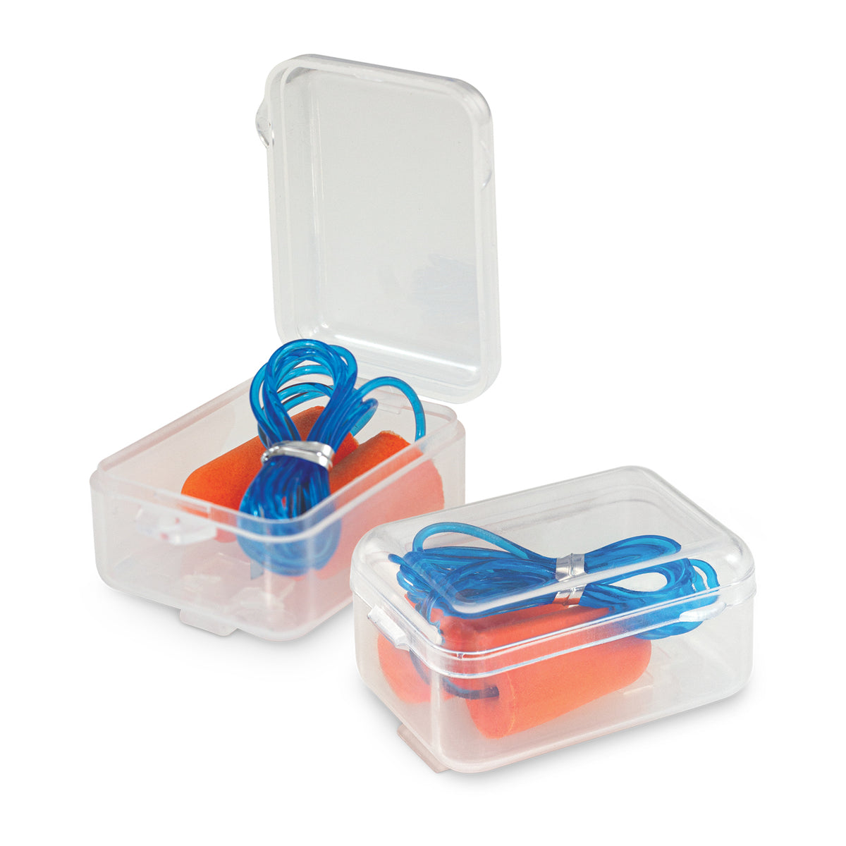 Foam Earplugs with Case - Orange
